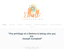 Tablet Screenshot of elliottcounseling.com